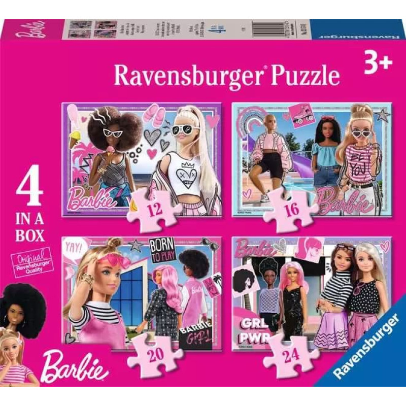 Ravensburger Puzzle 4in1 Barbie 3+