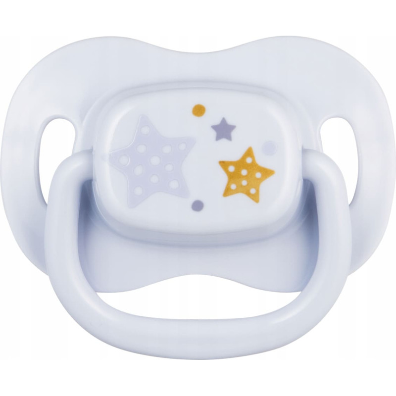 Canpol 22/581_blu_new Smoczek uspokajający silikonowy symetryczny 6-18m-cy Newborn Baby niebieski