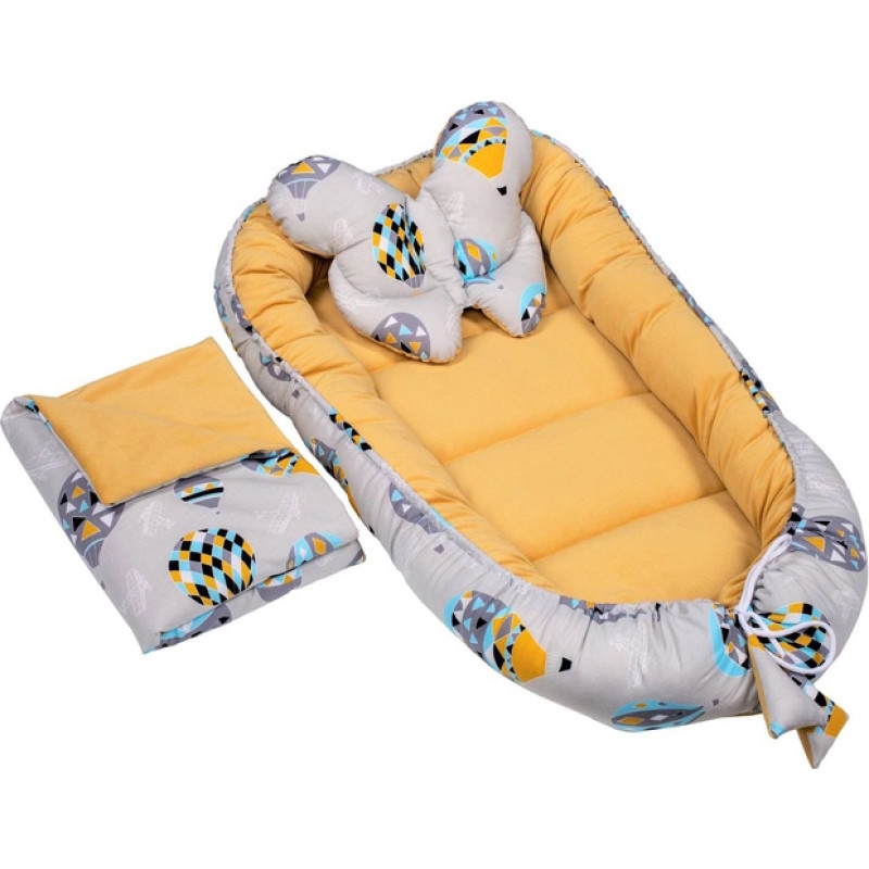 Infantilo Ligzda-kokons BALLOON velvet (64) [A]