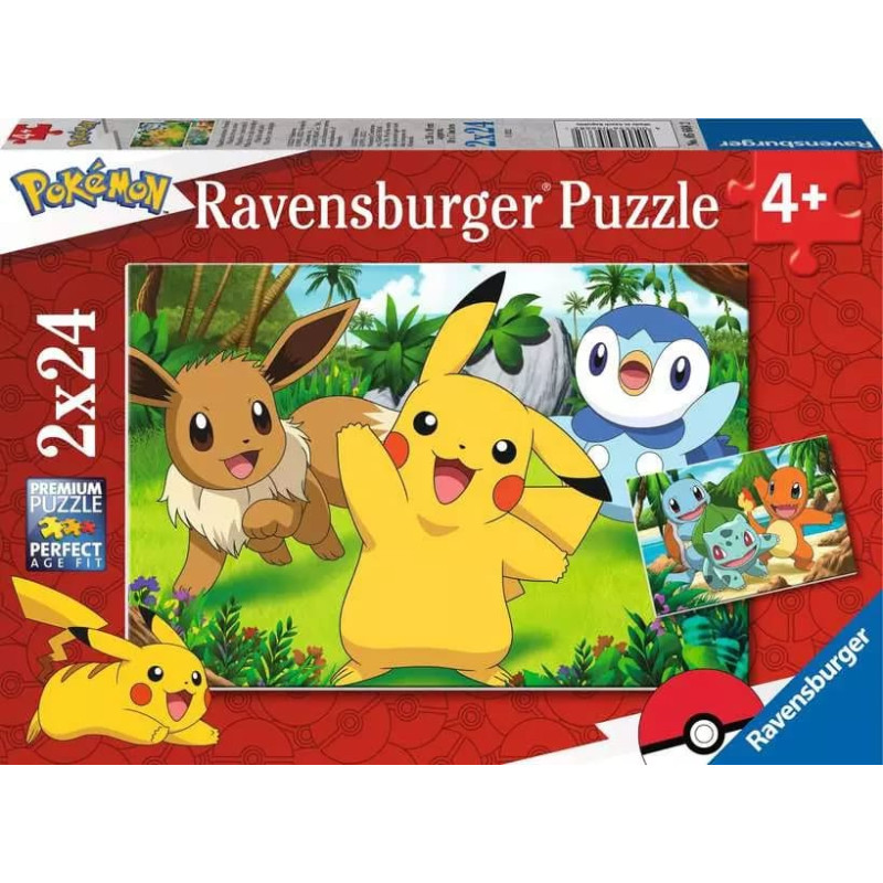 Ravensburger Puzzle 2x24 pcs Pok&eacute;mon