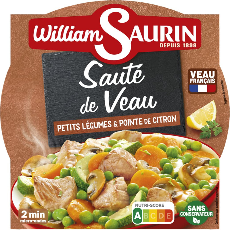 William Saurin Chef&rsquo;s veal and vegetable stew, in a tray, 280 g