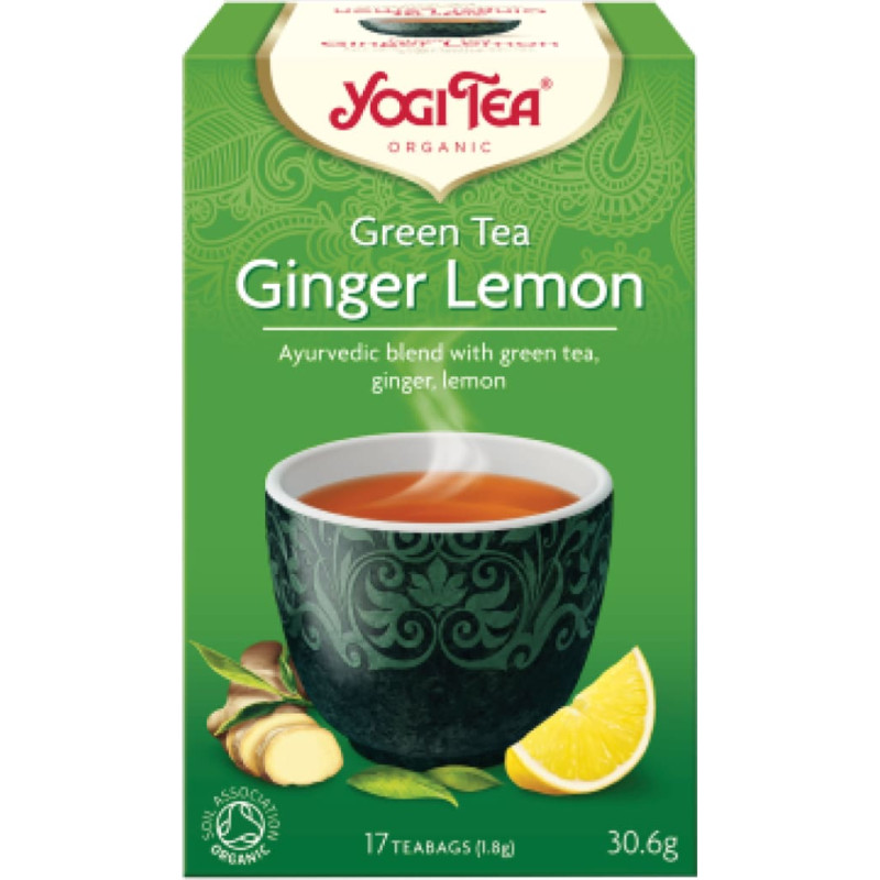 Yogitea Green Tea with Ginger and Lemon
