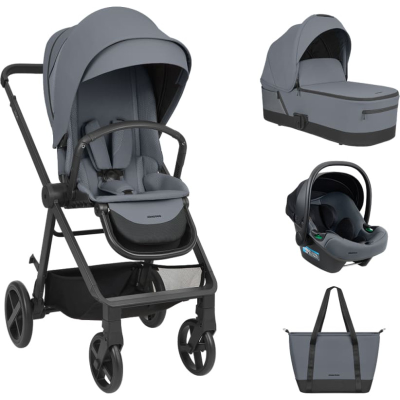 Stroller 3in1 with carrycot Mia Grey 2026
