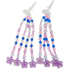Bimbo Bike Sraigteliai &bdquo;CRISTALIS&ldquo;, 2 vnt., rožiniai/violetiniai