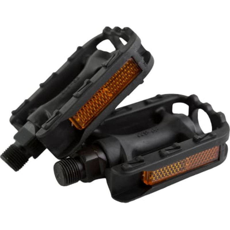 Bimbo Bike Dviračio pedalai &bdquo;HAPPY FEET&ldquo;, 2 vnt., vaikams, juodi