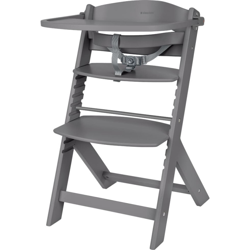 Medinė maitinimo kėdutė Nordy Dark Grey