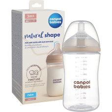 Canpol 35/401 Butelka Natural Shape ze smoczkiem dwustrefowym 260ml