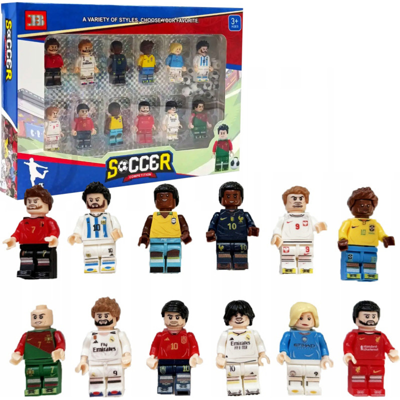 ZESTAW FIGUREK PIŁKARSKICH 12 SZTUK