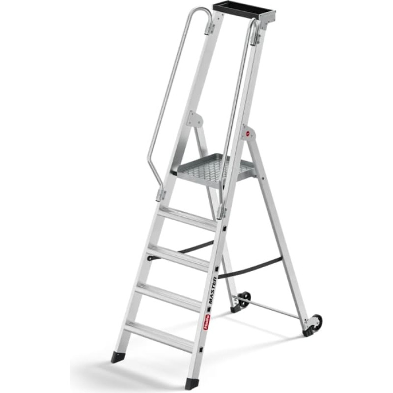 Hailo Kāpnes mobilās platformas Master P80  / alumīnija / 5 pakāpieni