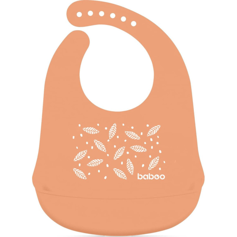 Baboo Silicone Bib Peachy Keen