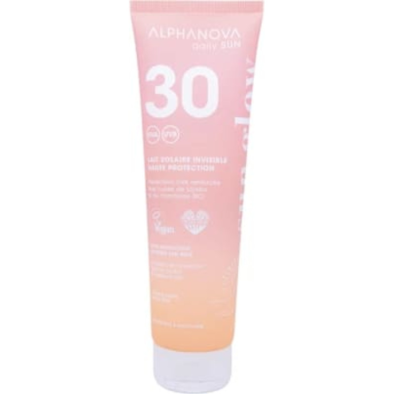 Alphanova Sun DAILY SPF30 water-resistant sunscreen with raspberry seed and jojoba oils, Mono&iuml; fragrance, 150 ml