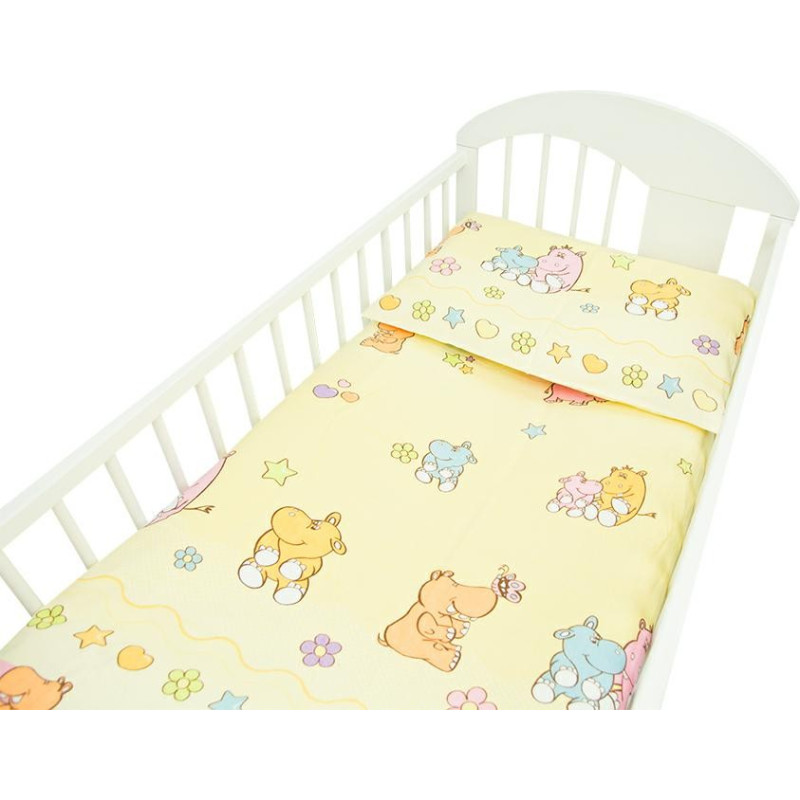 Ankras G/v komplekts flanēļa HIPPO yellow 2 el. K-2T120