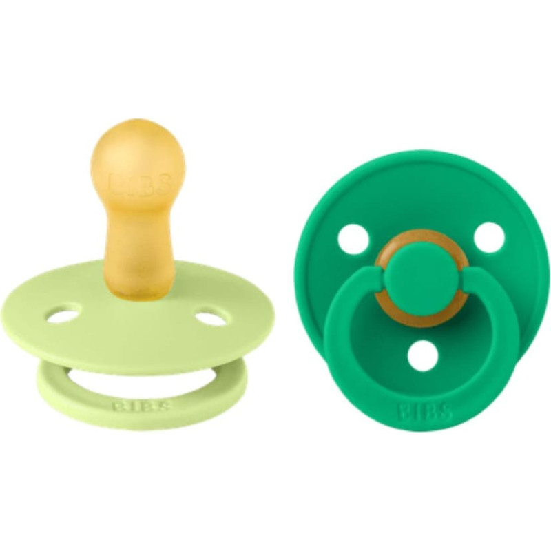 Bibs Colour Round SS26 pacifiers Matcha / Cactus 0-6m 2pcs