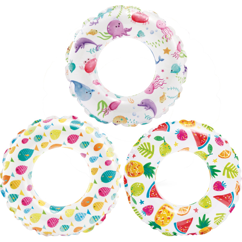 KOŁO DO PŁYWANIA KOLOR DUŻE 3 WZORY