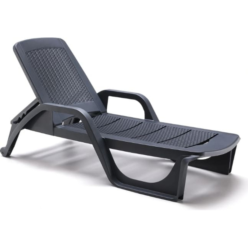 Bica Sauļo&scaron;anās krēsls Nilo pelēks