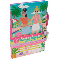 Floss & Rock Užrakinamas dienora&scaron;tis su i&scaron;trinamu ra&scaron;ikliu, Stilingos draugės prie baseino