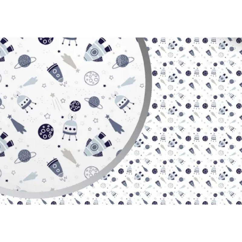 Miniania Autiņ&scaron; flaneļa ar vaskadrānu ROCKETS 50x70 cm (1166)