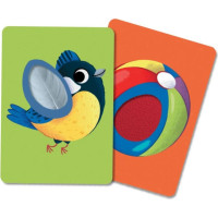 Dodo Stalo žaidimai Montessori taktilinės kortelės „Pasivaikščiojime“