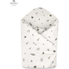 Miminu KIECZMERSKI Rożek usztywniony 75x75 cm MIMINU DESIGN Listki bawełna 100%