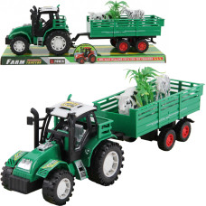 TRAKTOR Z PRZYCZEPĄ I ZWIERZĘTAMI