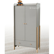 Ingvart Divdurvju Skapis Ingvart Nika Cold Beige/Natural