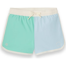 Kietla ICONIC swim shorts with UPF 50+ sun protection fabric and UV sensor, for ages 6-8, green blue