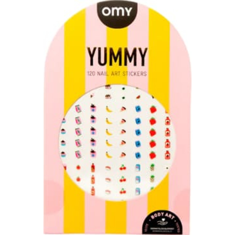 OMY Nail stickers for children YUMMY, 120 pcs
