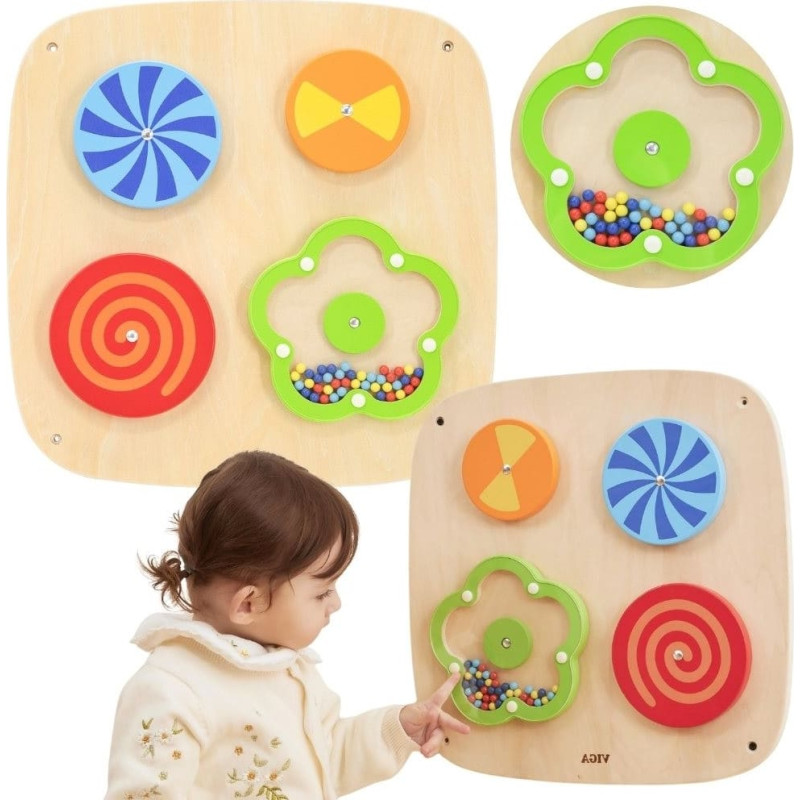 Viga Wooden Wall Panel - Swirling Patterns