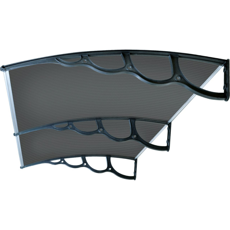 Jumtiņš durvīm 150x210 cm, tonēts – pelēks