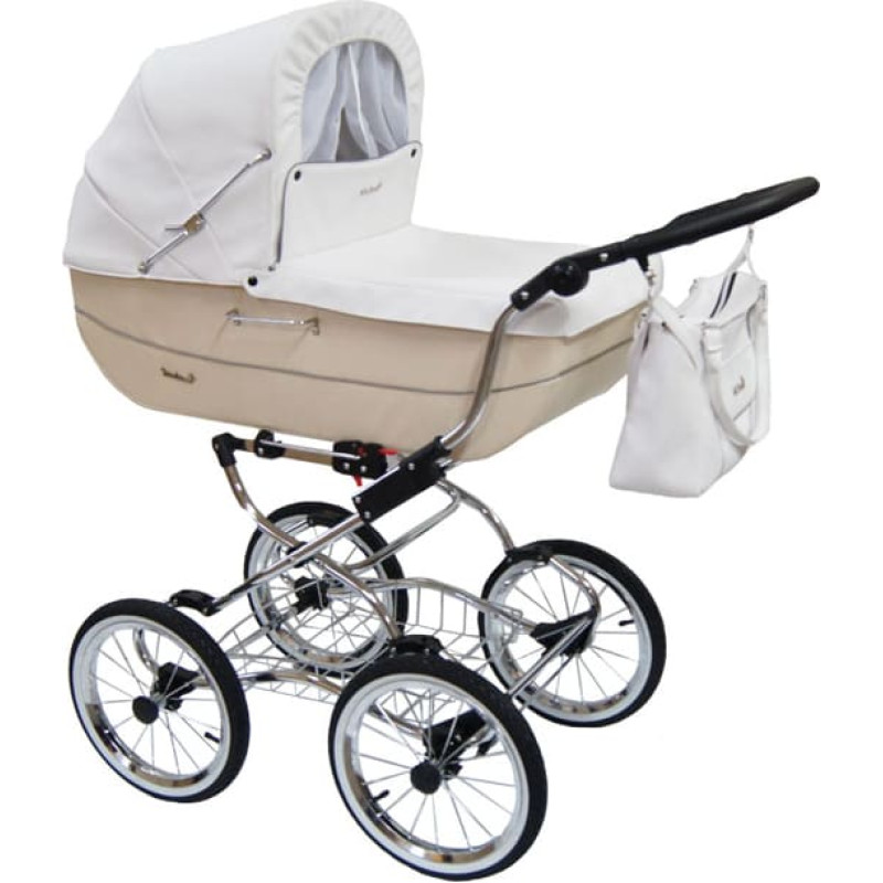 Baby Fashion RENEE Universalus vežimėlis 3in1, R-3 white-beige