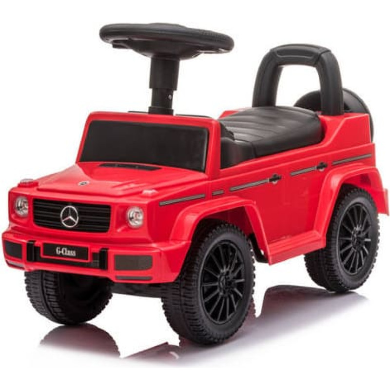 Moovkee paspiriama vaikiška mašinėlė Mercedes-Benz G350D, raudona, guminiai ratai, 652
