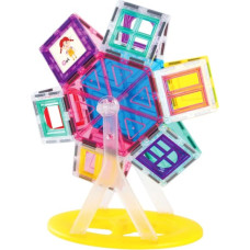 Picasso Tiles Magnētiskais konstruktors Ferris Wheel komplekts 63 detaļas, PT01