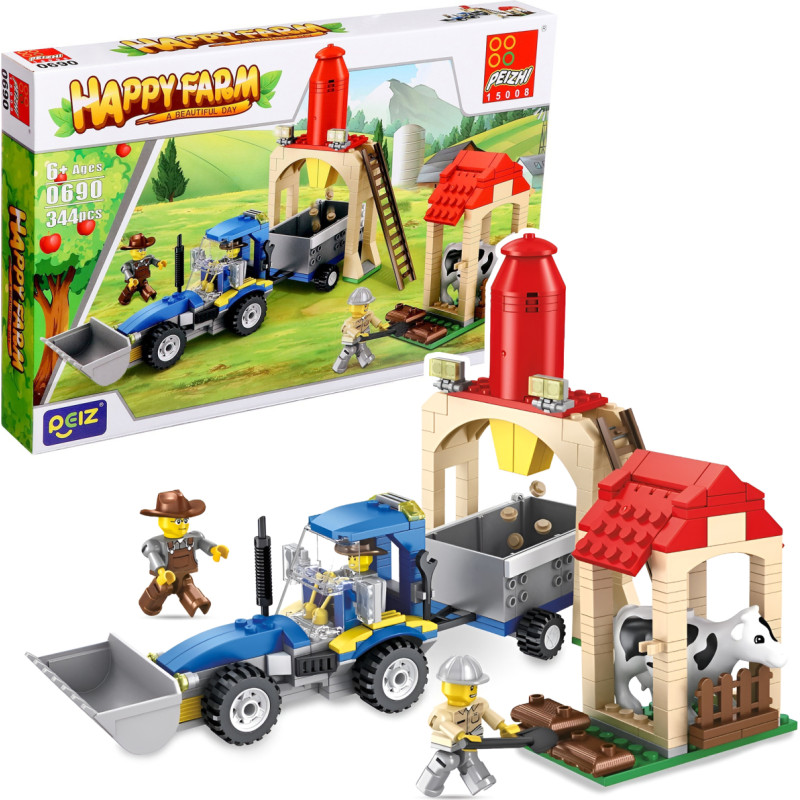 KLOCKI FARMA TRAKTOR 344 ELEMENTY