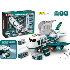 Transpordi lennuk autodega, heli + valgus