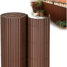 Springos PVC danga maskuojantis 500x100 cm kilimėlis balkonui, terasai, tvorai, rudas