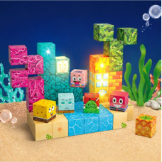 Woopie Magnetic Cubes 63 el Montessori Ocean Puzzle Game 3D