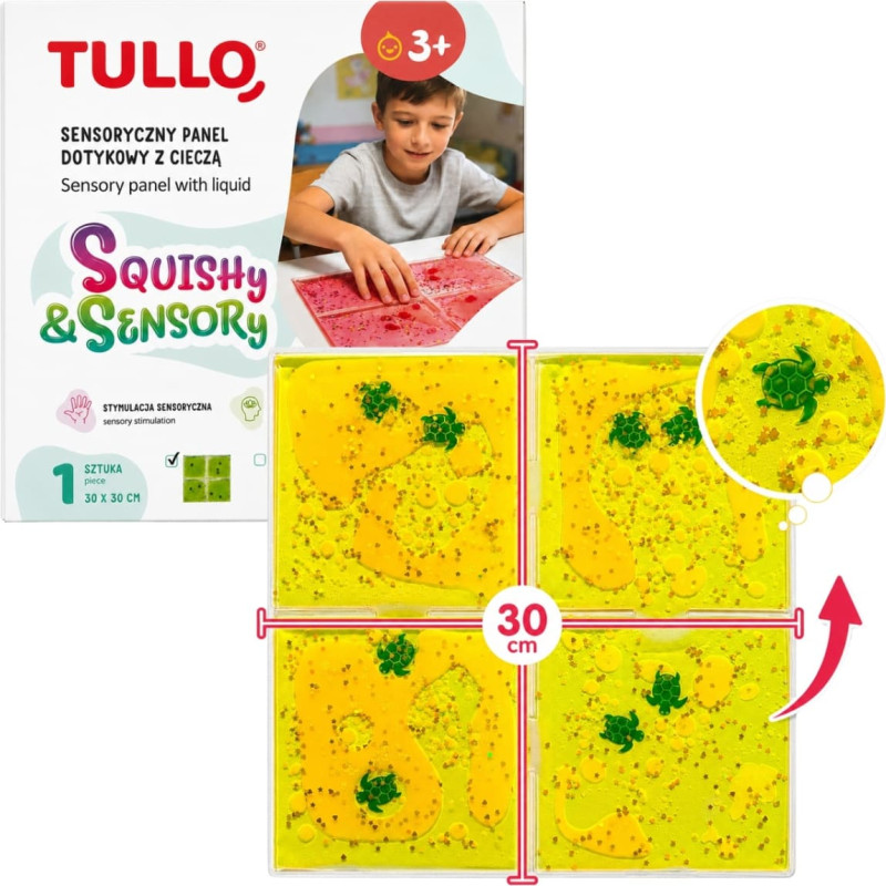Tullo 717 Panel sensoryczny z cieczą ż&oacute;łty