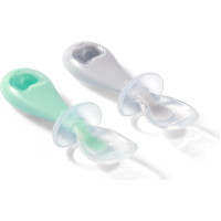 Babyono silicone spoons grey mint 2pcs 784/0