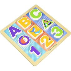 Melissa & Doug Melissa&Doug Chunky Puzzle ABC Art.11899 Koka puzle mazuļiem