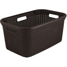 Curver Veļas grozs Style 45L 59,2x38x27cm tumši brūns