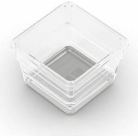 KIS Kastīte Sistemo Organizer 1 7.5 x 7.5 x 5 cm caurspīdīga/gaiši pelēka