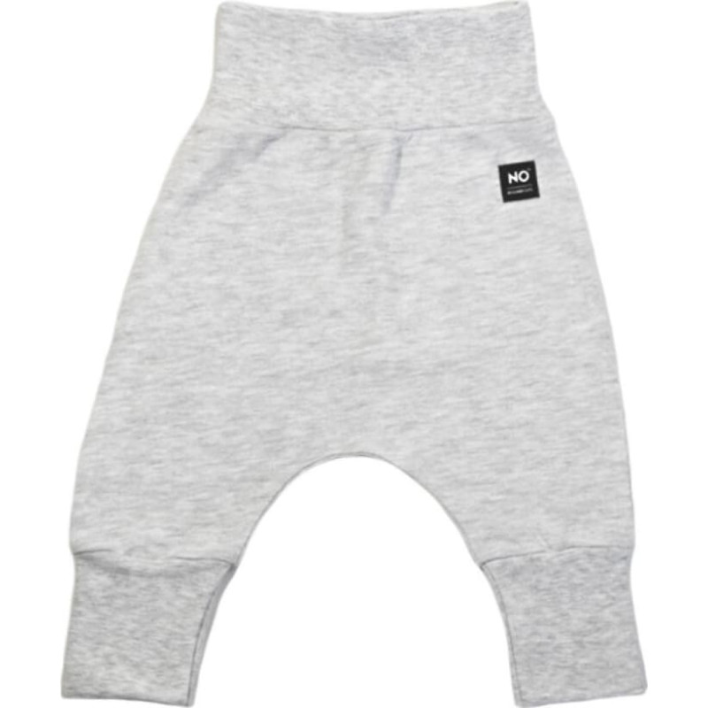 La Bebe ™ NO Baby Pants Art.184105 Grey Zīdaiņu bikses ar plato jostu bez pēdiņam no kokvilnas