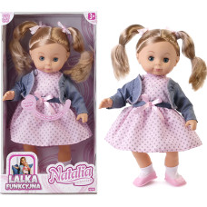 Artyk 168093 Lalka NATALIA m&oacute;wi po polsku 39 cm w granatowej kurteczce