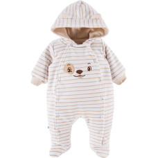 Ubranka EWA 758538 RUN&FUN Pajac welurowy ociepl. beż 62