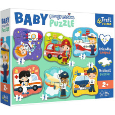 Trefl 44001 Puzzle Baby Progressive - Zawody i pojazdy