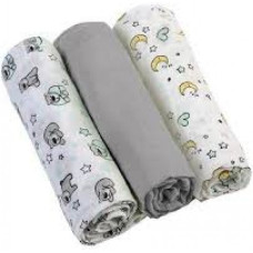 Babyono Muslīna autiņu komplekts SUPER SOFT (3 gab.) grey BabyOno 348/01