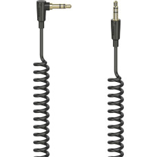 Hama 00205114 Flexi-Slim Spiral Cable, 3.5mm 90 Jack Plug - Plug Stereo 1.5m