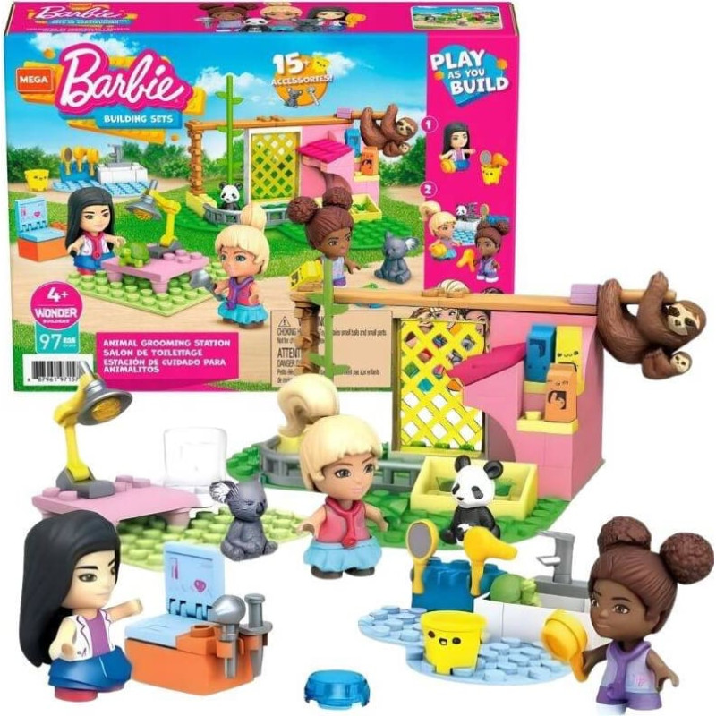 Barbie kaladėlių rinkinys – 71576 / GYH09 – MEGA BLOCKS – BARBIE – Gyvūnų priežiūros stotis