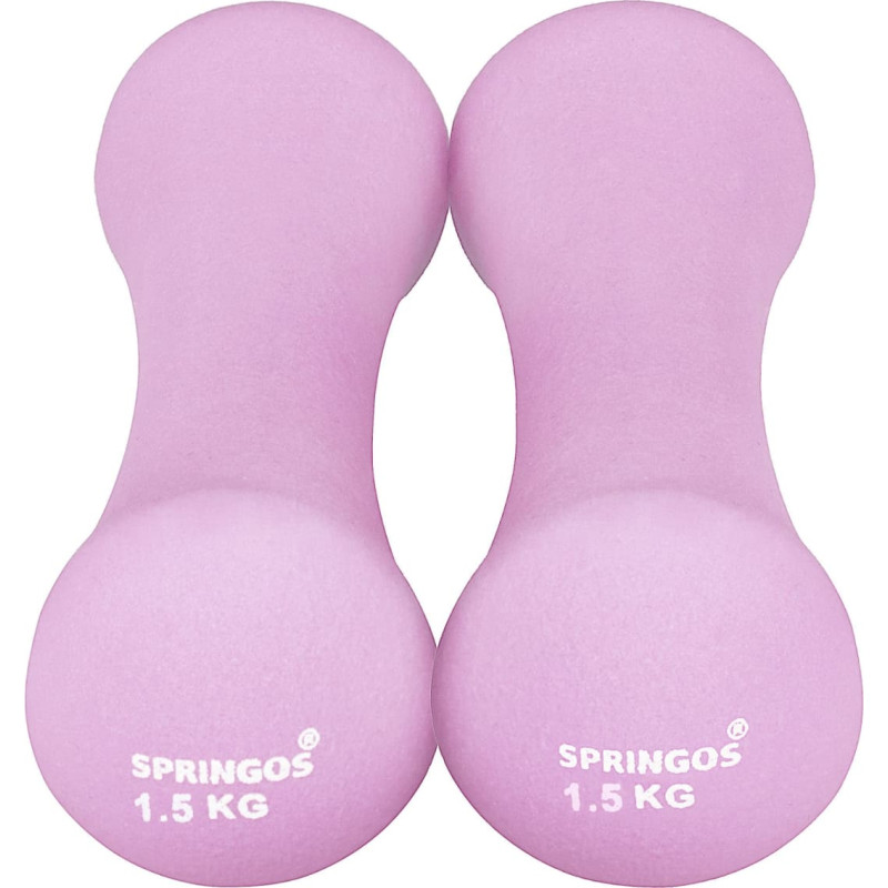 Springos Neopreno hanteliai Springos FA1039 2 x1,5kg