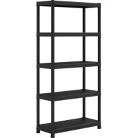 Keter Diy 5 līmeņu plaukts Shelf 90/40 with 5 shelves 90x40x182cm melns